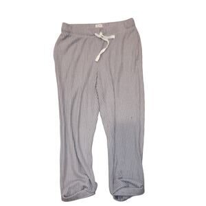 UpWest Cotton Jersey Knit Gray Comfy Ankle Length Sweater Pants Sz Sm